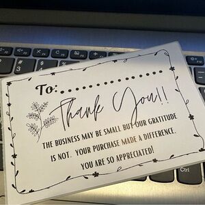 🆕 TO THANK YOU ✨ 20 pack 4”x6” sticker label packaging mailing supplies NWT